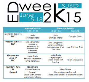Ed Week Schedule