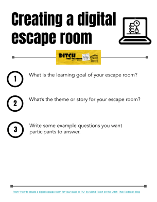 Matt's Creating a digital escape room template